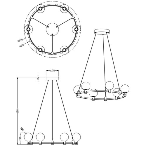   Freya Urban, FR4005PL-06G, 24W, LED,  32400