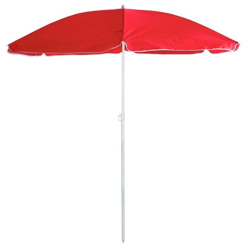 Зонт пляжный BU-69 с наклоном, диаметр 165см, складная штанга 190см, цвет красный, цена 659р