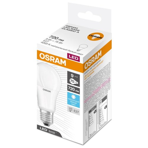   OSRAM LED Base A, 4000 E27,  239