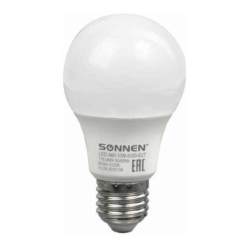    SONNEN, 10 (85) ,  27, ,   , 30000 , LED A60-10W-4000-E27, 453696,  148 SONNEN