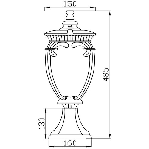   Outdoor Fleur, O414FL-01BZ, 60W, E27,  4750