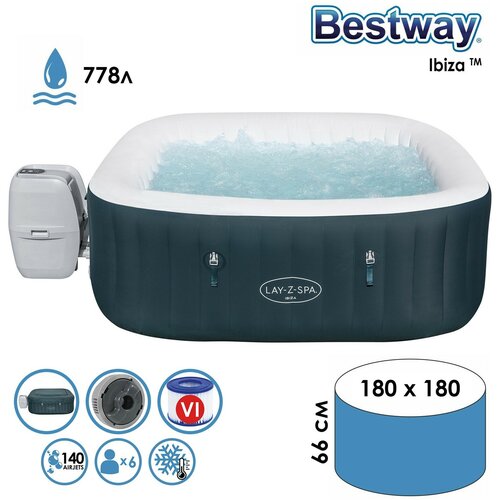 SPA  Ibiza AirJet, 180 x 180 x 66 , -, ,   , , 60015 Bestway,  71850