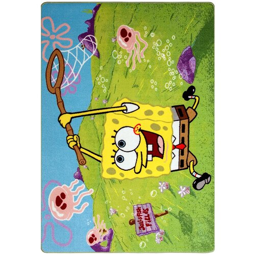    1,33  1,9   ,  Confetti Kids Sponge Bob Jellyfish Fields-01 Green,  6960