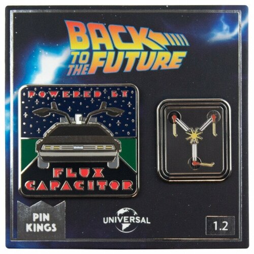   Numskull Back to the Future - Pin Kings - lux Capacitor & License Plate (2 ),  1190