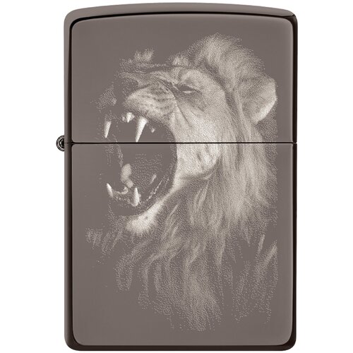    ZIPPO 49433 Fierce Lion   Black Ice -  ,  5470