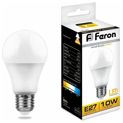   Feron LB-92  E27 10W 2700K,  96