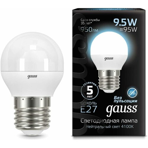  Gauss   9.5W 950lm 4100K E27 LED 3  (. 105102210),  881 gauss