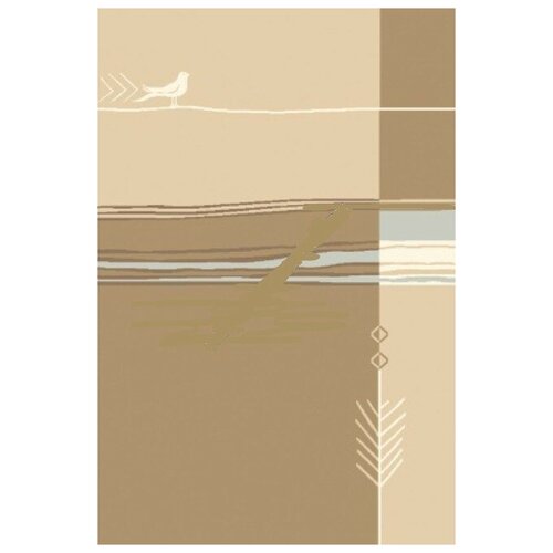  Agnella  Natural-10 Relief Bird dark beige 1.6x2.4,  37981 Agnella