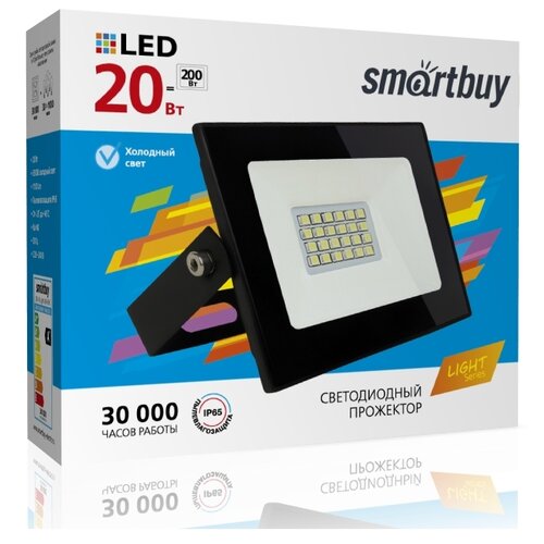  (LED)  FL SMD LIGHT Smartbuy-20W/6500K/IP65,  312