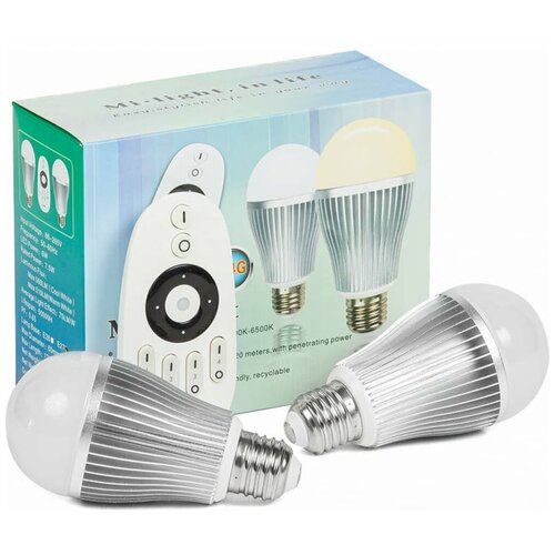   LED MAKSILED ML-ADJ-SET-2BL+R 2x7.5, E27, 3000..6500,  2   ,  1499