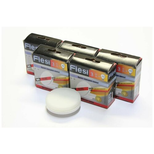   Flesi 5. LED-GX53-3W 6500K 220V milky cover 25x71 30 000h,  255