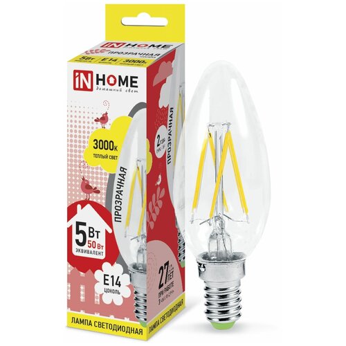  LED C 5 E14 220V 3000K IN HOME 7564,  169