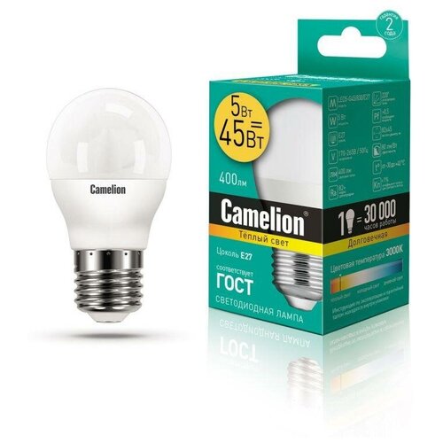   LED5-G45/830/E27 5  3000 . . E27 390 220-240 Camelion 12028 (3. .),  696