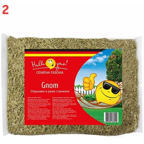 Семена газонной травы GNOM GRAS Газон Сити 0,3 кг (2 шт.), цена 1190р
