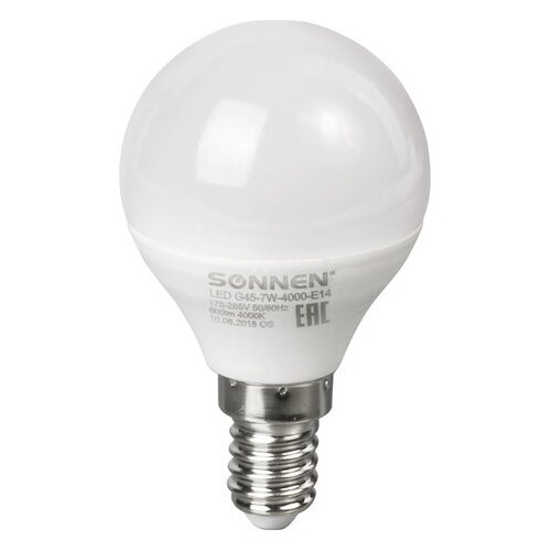   SONNEN, 7 (60) ,  14, ,   , 30000 , LED G45-7W-4000-E14, 453706,  81