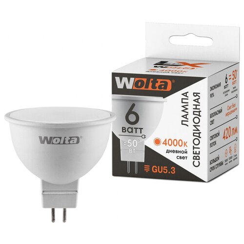  WOLTA LX 30SMR16-220-6GU5.3 6 4000K GU5.3 (185),  104