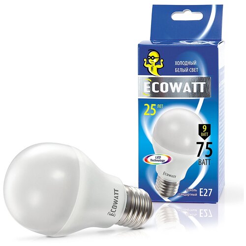  ECOWATT A60 230V 9W E27 4000K,  242