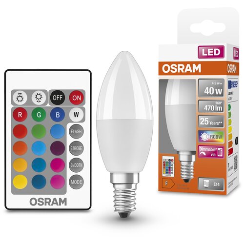  OSRAM   5,5W=40W 14 230V 2700 470   RGBW   1/,  1,  1350