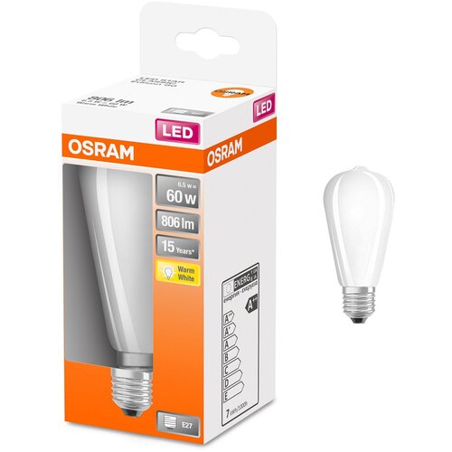   Osram 4W=40W 220V E27   ST64 470  2700K,  1,  952