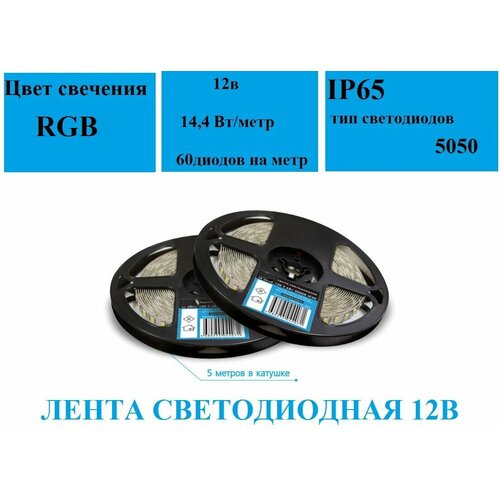 ����� ������������ LE 5050-60 14,4�� RGB IP65 12� 5�, ���� 750�