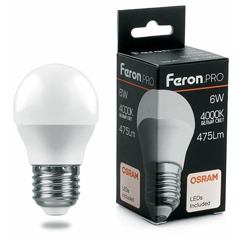   Feron.PRO LB-1406  E27 6W 4000K,  136