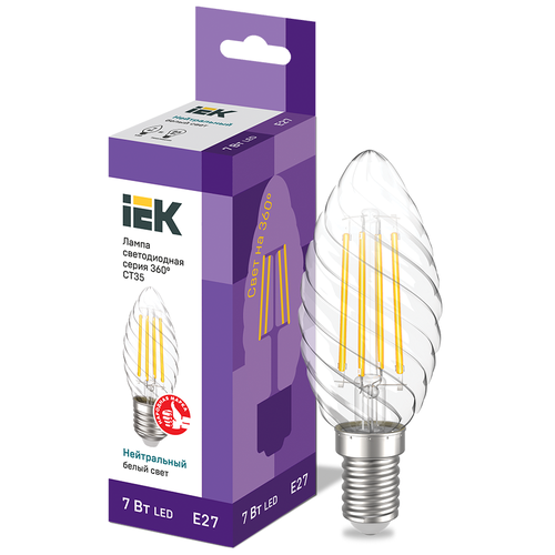  Iek   LLF-CT35-7-230-40-E27-CL  LED CT35  . 7 230 4000 E27  360,  210 IEK