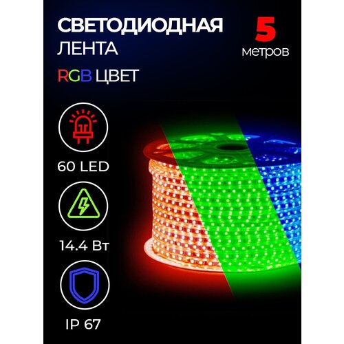    SMD 5050, 60 LED, 220 , 14.4 , IP67, RGB,  1410 URM