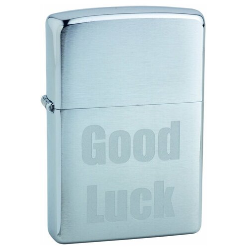 ��������� ZIPPO Good Luck, � ��������� Brushed Chrome, ������/�����, �����������, �������, 38x13x57, ���� 4712�