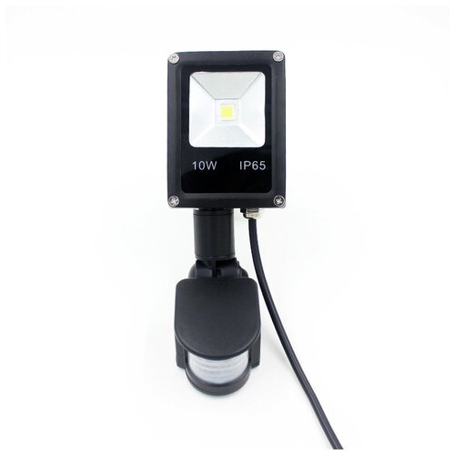 Светодиодный прожектор SLIM с датчиком движения 10W-IP65-220V - Цвет свечения:Белый теплый 3000-3500K, цена 2800р