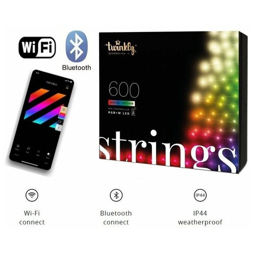  LED Twinkly Strings Special edition - 600 . (48 ) RGB + W + BT + Wi-Fi (TWS600SPP-BEU) Generation II,  29970