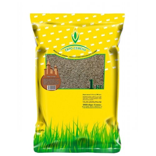 Газонная травосмесь (семена) Евро-Спорт 1 кг для футбольных полей , кортов , детских игровых площадок, цена 580р