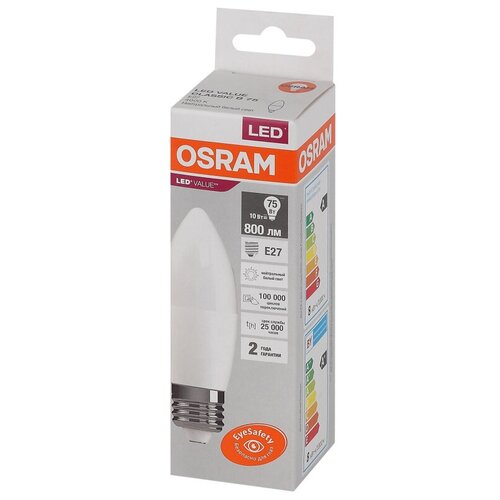    OSRAM LED Value B, 800, 10 ( 75), 4000 E27,  214 Osram