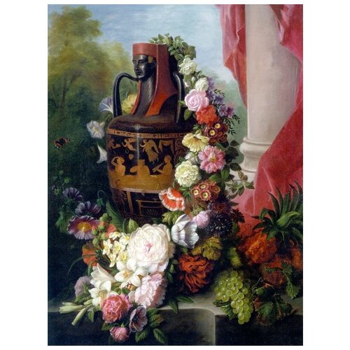        (A Greek Urn With Garland of roses)   40. x 54.,  1810