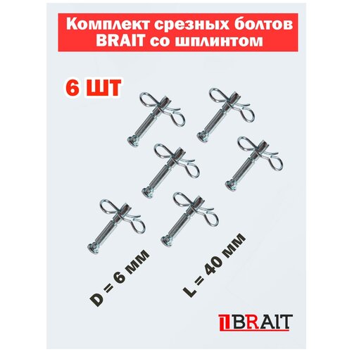 �������� ������� ������ Brait ��� ����� ������������� �� ��������, ������� 6 ��, ����� 40 ��, 6 ��., ���� 630�