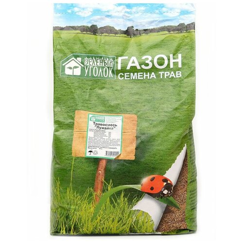 Семена газонных трав Зеленый уголок Лужайка 10 кг, цена 5260р