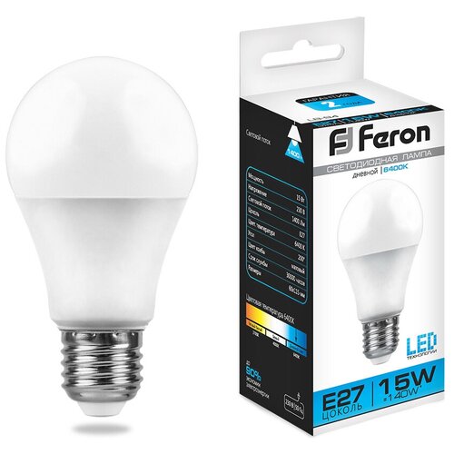    FERON LB-94 . 25630, A60 () 15W E27 6400 () 230V,  121 Feron