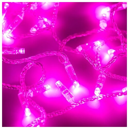   ARD-STRING-CLASSIC-10000-CLEAR-100LED-FLASH PINK (230V, 7W) (Ardecoled, IP65),  3071