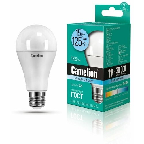    LED15-A60-845-E27-15. 12186,  259 CAMELION