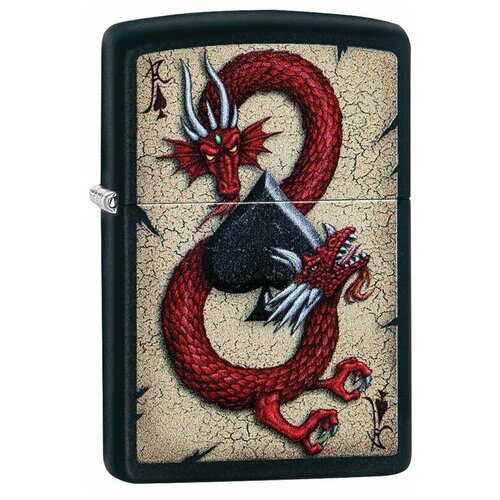    ZIPPO Classic 29840 Dragon Ace Design   Black Matte     ,  5100