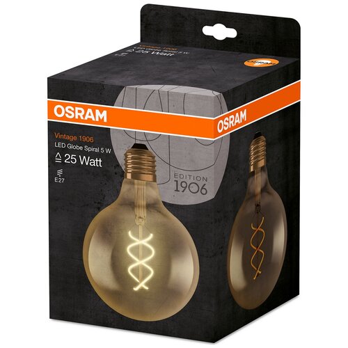   OSRAM Vintage   G125 E27 5 220 250 2000   ,  1,  1100