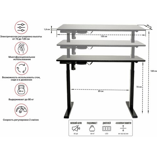    UNIX Fit Wood E-Desk,  33890 UNIX Fit