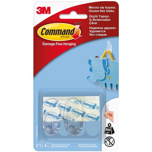 ������-������ ���������� COMMAND 3M 17092CLR, �����, 2 ��./4 �����.���., ���� 380�