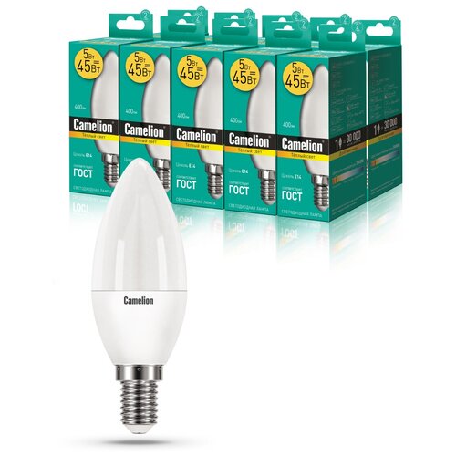   10   Camelion LED5-C35/830/E14,  1000