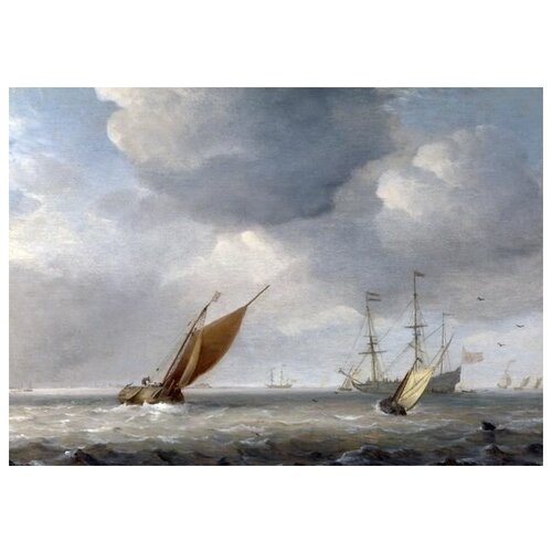         (Small Dutch Vessels in a Breeze) 56. x 40.,  1870