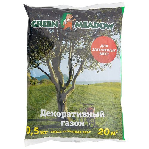 Семена газона GREEN MEADOW Декоративный газон для затененных мест 500 г, цена 400р