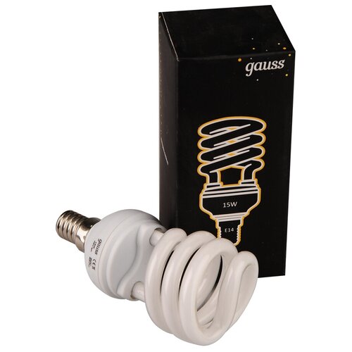   -  Gauss T2 SPIRAL 220-240V 20W 2700K E14,  142