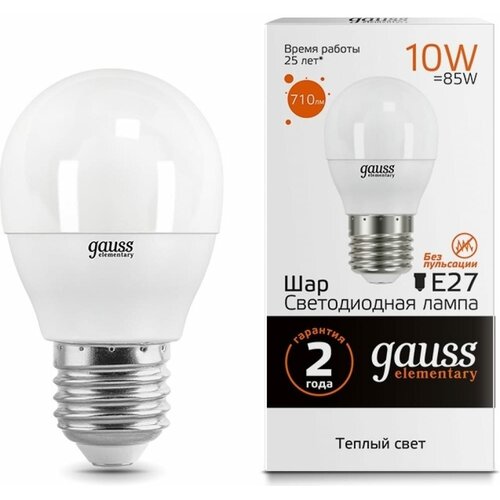   Gauss LED Elementary  10W E27 710lm 3000K,  231