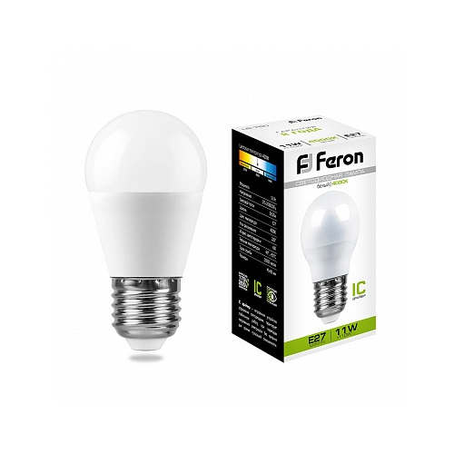   FERON LB-750 25950 (11W) 230V E27 4000K G45  10 .,  1590