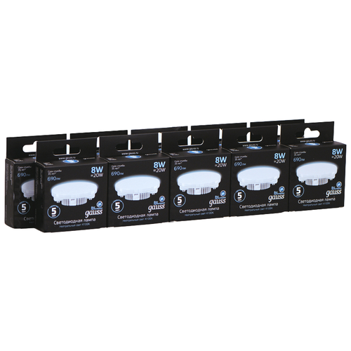   GAUSS LED GX53 8W 4100K ( 10.),  2580