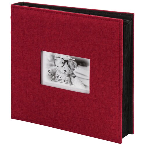 Фотоальбом BRAUBERG на 500 фото 10х15 см, ткань, бордовый, 391187, цена 2196р